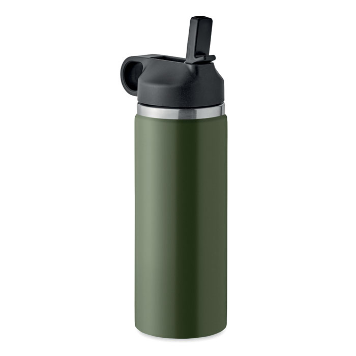 Gourde inox recyclé 500ml personnalisable IVALO Vert foncé